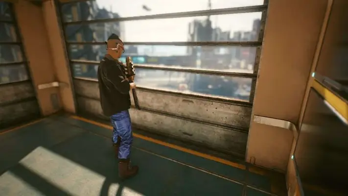 cyberpunk 2077 z trzeciej osoby