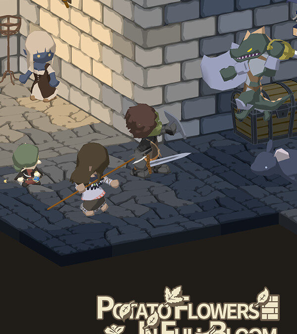 Potato Flowers in Full Bloom